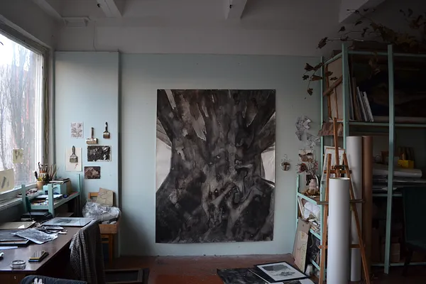 Зображення "Потовщення" від НІКА ШУМЕЙКО, розмір: 200 x 155 cm, матеріали: папір/туш, медіум: Графіка, місто: Київ, ціна: $1500 Фото 6 з 8.